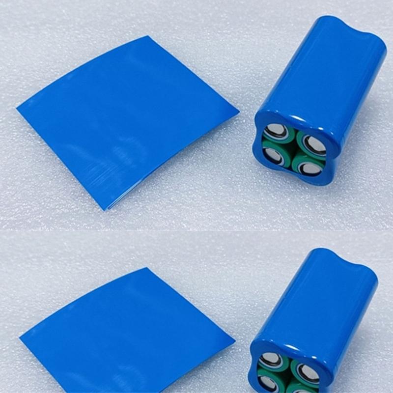 100Pcs PVC Heat Shrinkable Film Battery Skin Heat Shrinkable Sleeve Insulated Battery Skin PVC Film Tape Protector