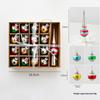 Christmas Glass Snowman Old Man Set Decoration Hanging Christmas Tree Decoration Christmas Window Living Room Room Decoration