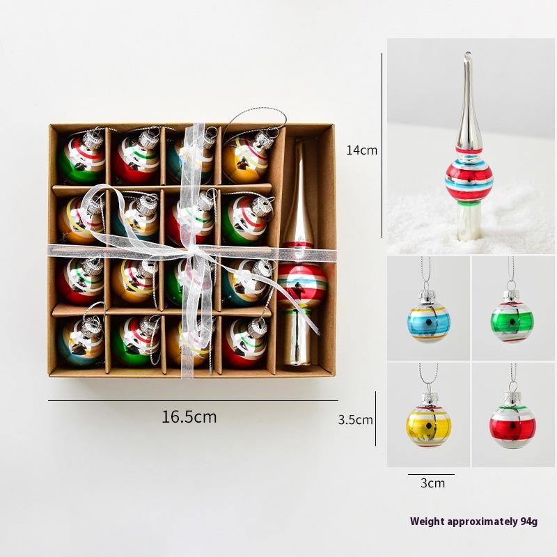 Christmas Glass Snowman Old Man Set Decoration Hanging Christmas Tree Decoration Christmas Window Living Room Room Decoration