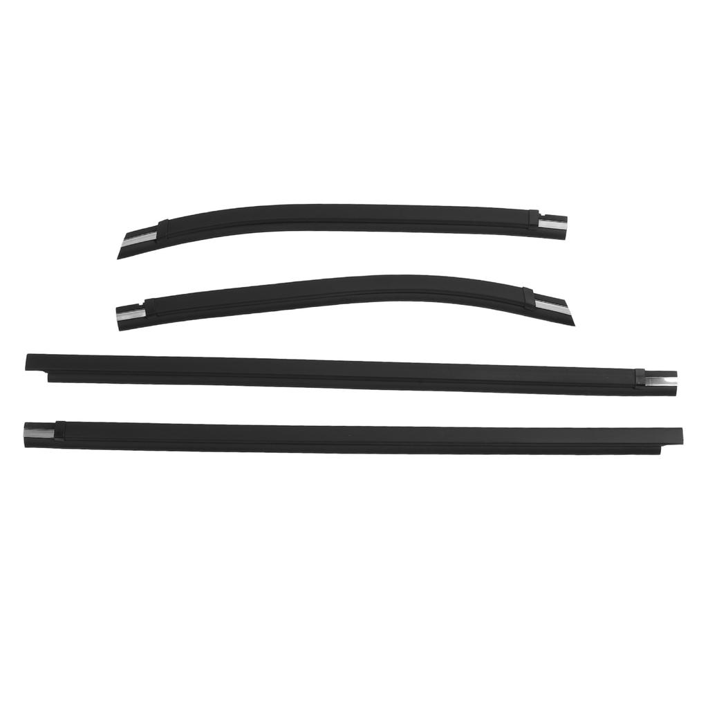 4Pcs Door Window Weatherstrip 68160‑04020 Sturdy Leakage Resistant Window Seal Belt Trim for Tacoma 1995 To 2004