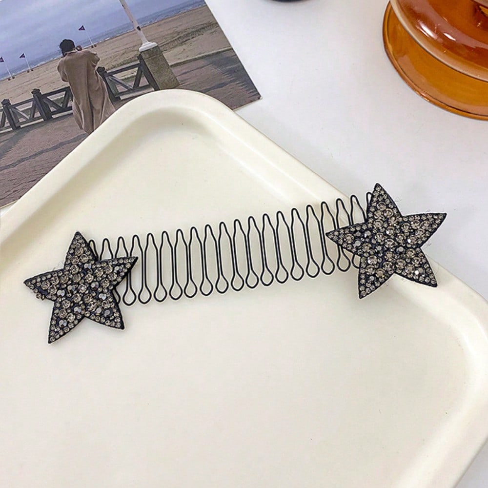 1pcs Star Invisible Shattered Hair Comb, A Magical Tool For Fixing Bangs And Sideburns, Versatile And Non Damaging Hair Accessories Hair Clips