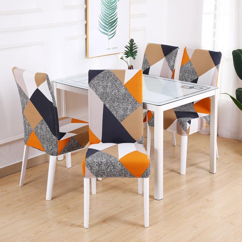 Boho-Muster bedruckter Stretch-Stuhlbezug für Esszimmer, Büro, Bankettstuhl-Schutz, elastisches Material, Sesselbezug