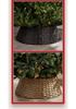 Hand-Woven White Nordic Christmas Tree Surround Fence