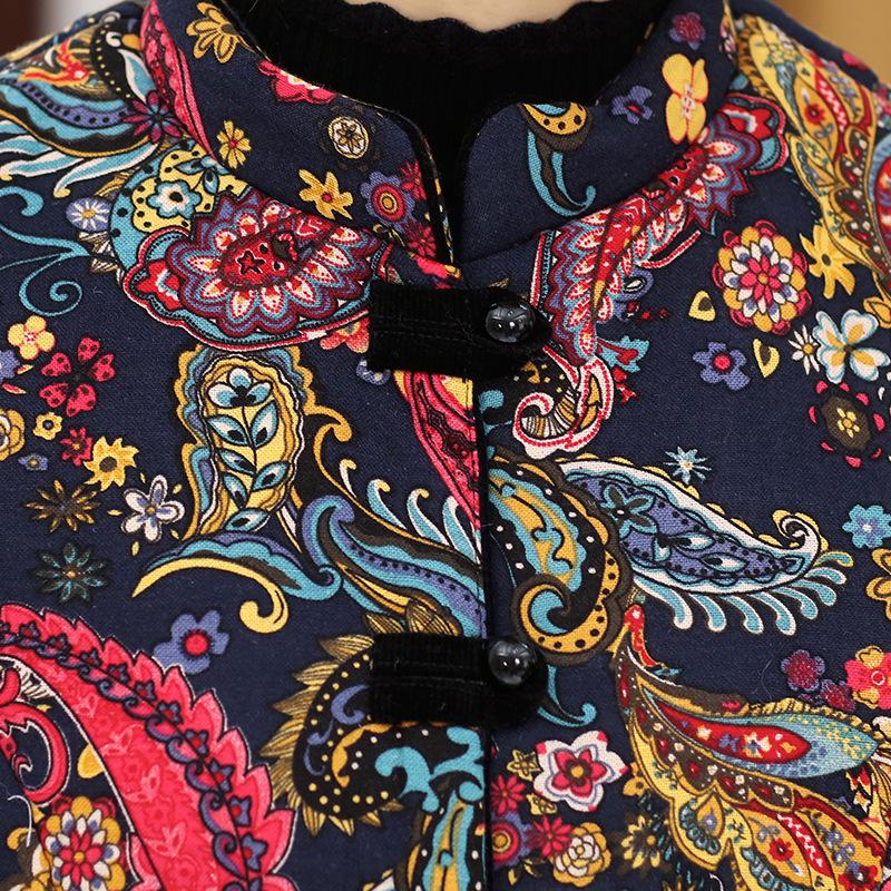 Warm Autumn/Winter Cotton Vest for Women Aged 60-80 - Grandma Style