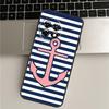 Stripes Anchor Boat Ship Wheel Case For OnePlus Nord CE 5 3 4 Lite N20 N30 OnePlus 15 R 13T 10T 9 10 Pro 11 12 13 13R Cover