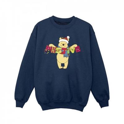 Girls Winnie The Pooh Festive Sweatshirt