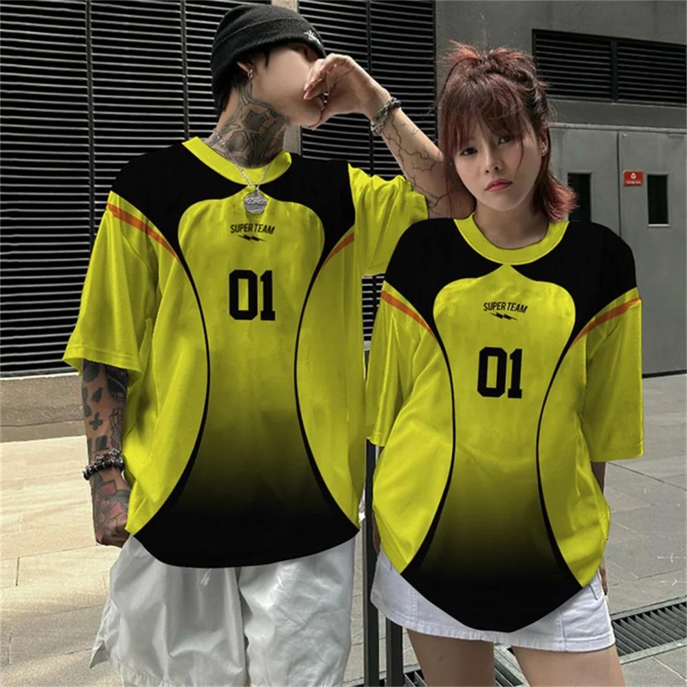 3D printed sports men's T-shirt basketball shirt digital couple street casual short sleeved shirt