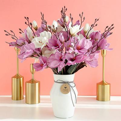 2PCS 20 Köpfe Seide künstliche gefälschte Blumen Haufen Blumenstrauß Hausgarten Hochzeitsdekoration
