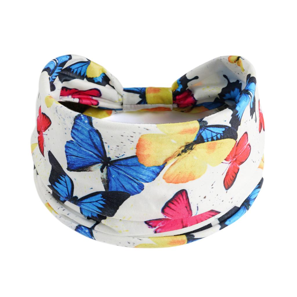 Bohemian Wide Cotton Stretch Headbands Women Headwrap Turban Headwear Bandage Hairbands Bandana Wide Headbands Hair Accessories