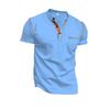 Men's Short Sleeved T-shirt Summer Youth Sports Leisure Quick Drying Stand Up Collar Pearl Cotton Polo Shirt
