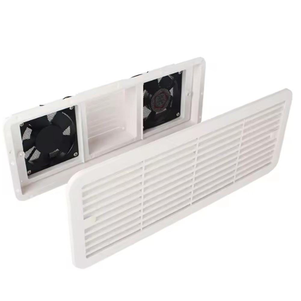 Side Air Outlet Fridge Vent With Fan Silent Caravan Accessories For Rv Trailer Caravan 12V Strong Wind Ventilation Exhaust Fans