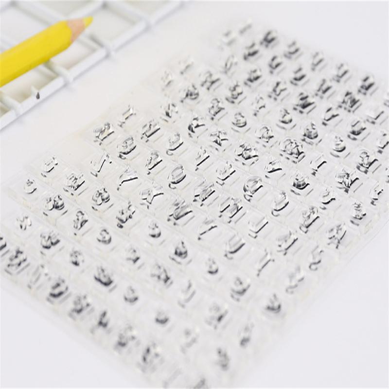 Classic PVC Silicone Stamp Transparent English Letters Alphabet Office Supplies Rubber Stamp Clear DIY Scrapbooking Stationery