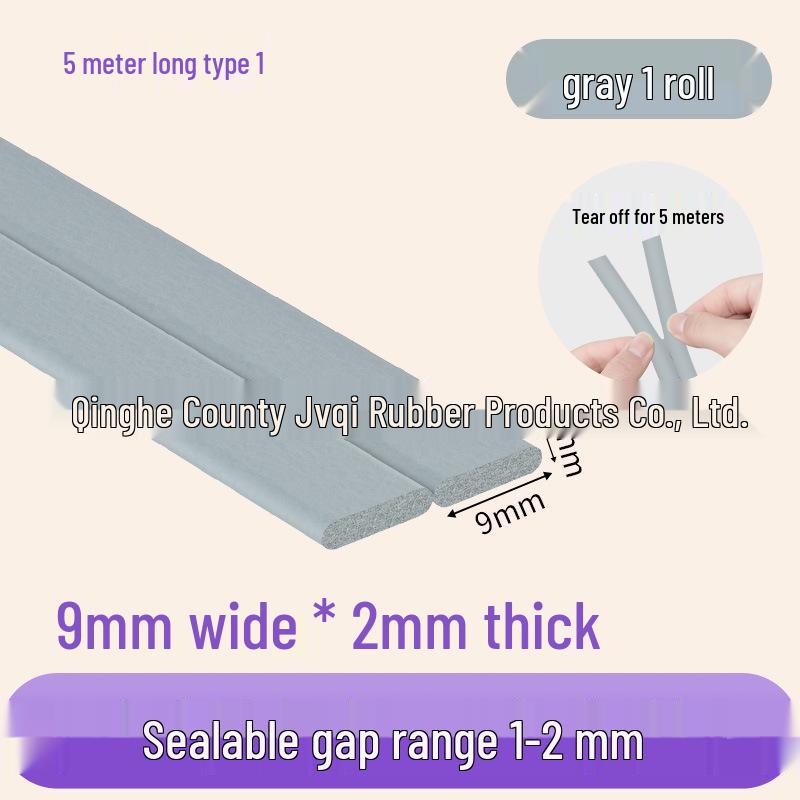 Diebstahlsicherer Schallisolierter Winddichter Tür- & Fensterdichtungsstreifen