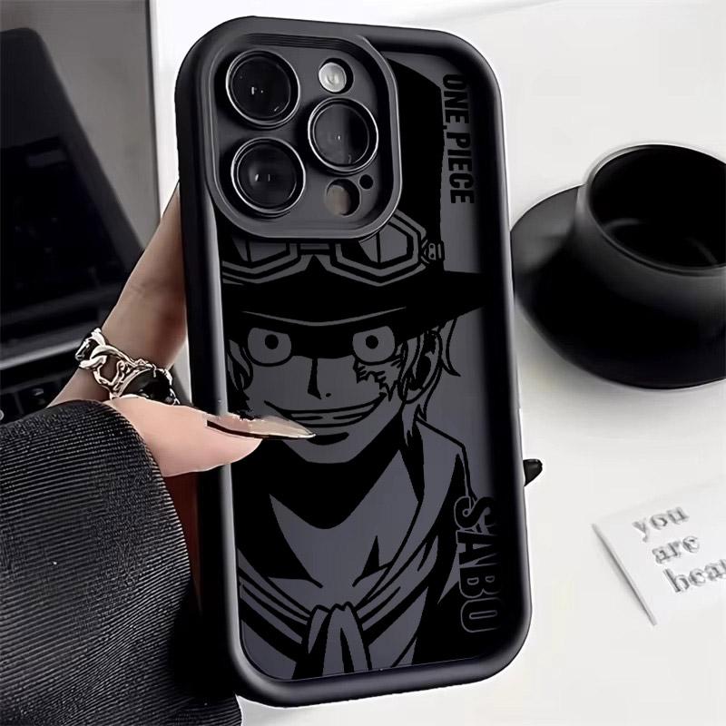 Luffy Ace Sabo Manga Ones P-PIECE Soft Case For iPhone 17 11 15 16 13 Pro Max 14 Plus 12 16 Pro 16E 17AIR Shockproof Phone Cover
