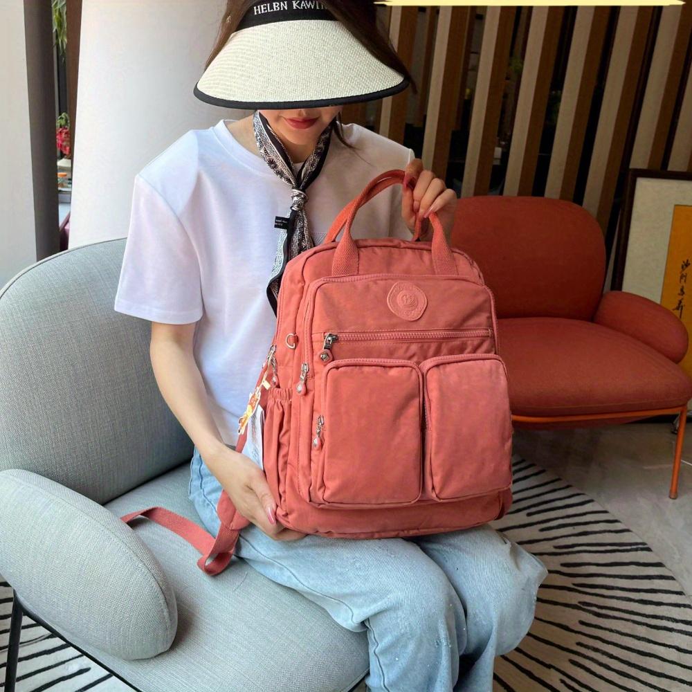 Women's Double Backpack - Lightweight, Large Capacity, Durable & Stylish Colors for College & Travel.