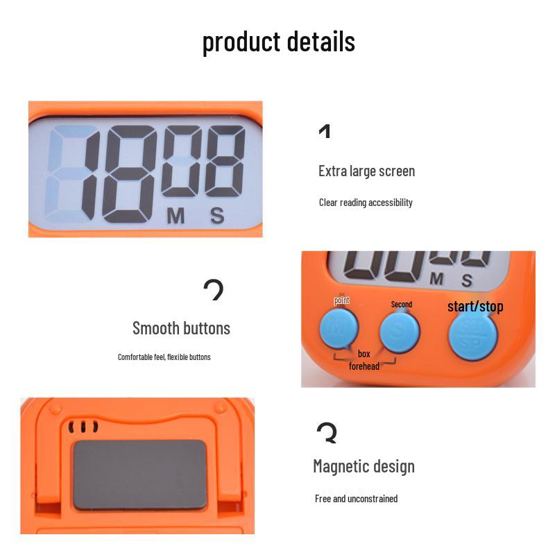 Dětský kuchyňský časovač a budík pro pečení a studium