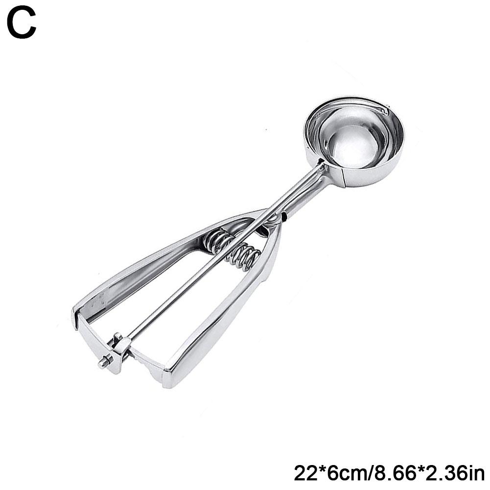 Ice Cream Scoop, 1/3PCS Cookie Scoops For Baking Stainless Steel Ice Cream Scooper With Trigger Release For Portion Control