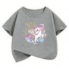 Fashion Horse with Love Heart Design TShirt Printed T Shirt Girls Summer Clothes Short Sleeve Tops TShirts Cute Clothing