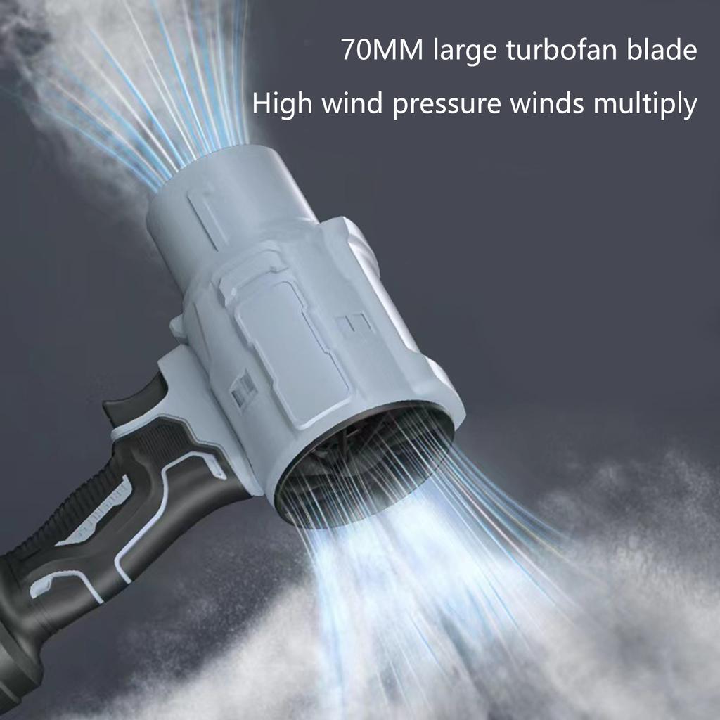 Akumulatorowa dmuchawa Turbo Jet 21V Wysokiej mocy dmuchawa do liści do mycia samochodu i pielęgnacji trawnika Idealna do użytku domowego na zewnątrz
