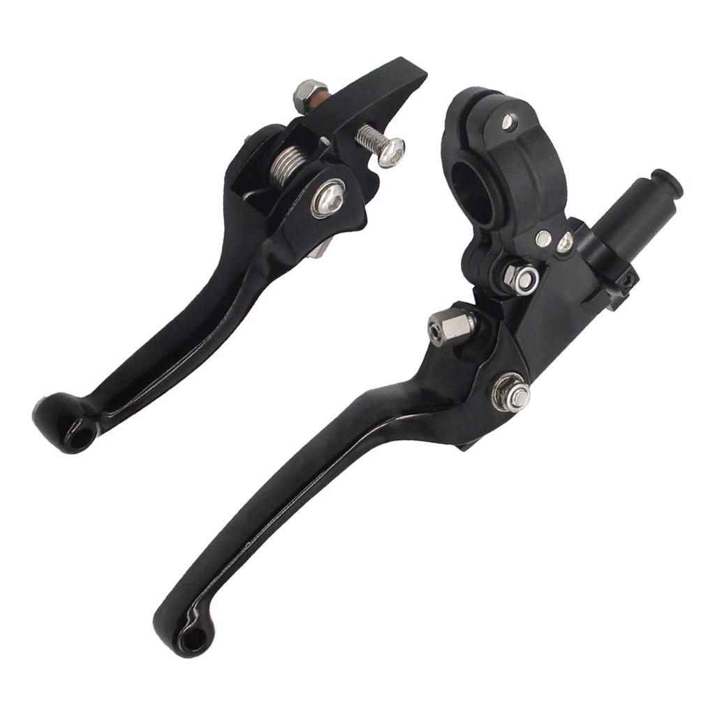 Clutch Brake Lever CNC Aluminum Alloy Left & Right Set Fit for 22mm 7/8 Inch Handlebar Bike - Black