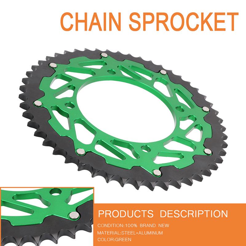 

KX80/KX85/KX100 Off-Road CNC Aluminum Alloy Sprocket Chain Disc