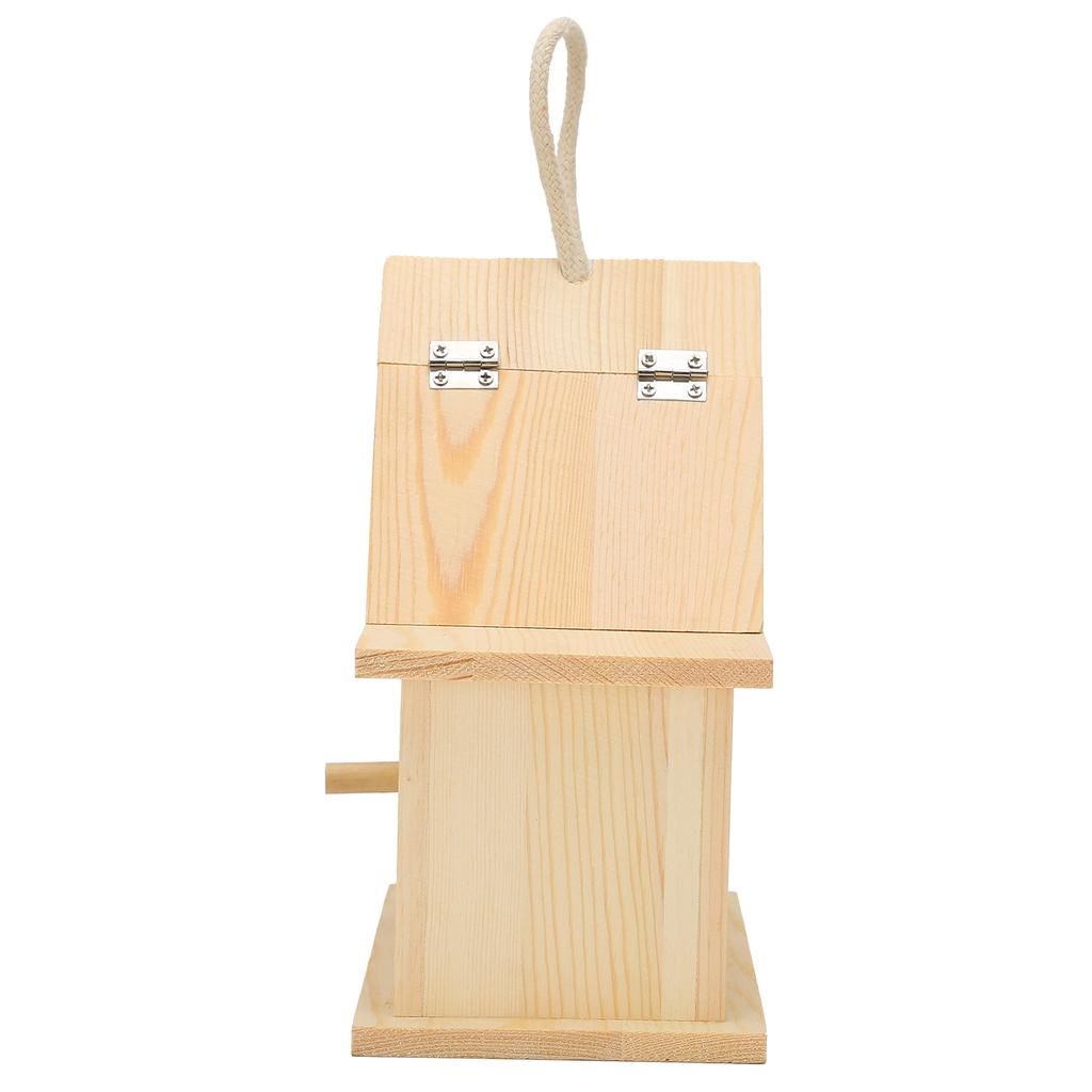 Wood Bird Nests Outdoor Birdhouse Breeding Box Bird Cage for Garden Backyard Balcony Decor
