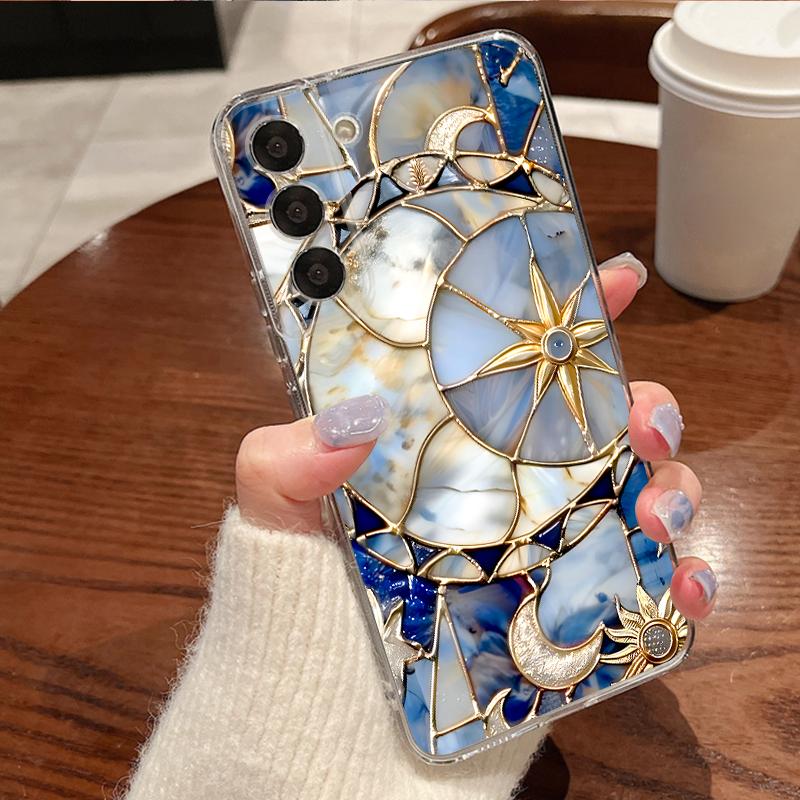 Funda Estilo Europeo Vintage Para Samsung Galaxy S26 Ultra S25 FE S24 S23 S22 A54 A15 A35 A55 A16 A36 A56 A17 A37 A57 5G