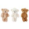 12 Mini Teddy Bear Plush Toys, Stuffed Animals for Birthdays, Cakes, Wedding Decorations, Party Favors, Bag Charms, DIY Accessories