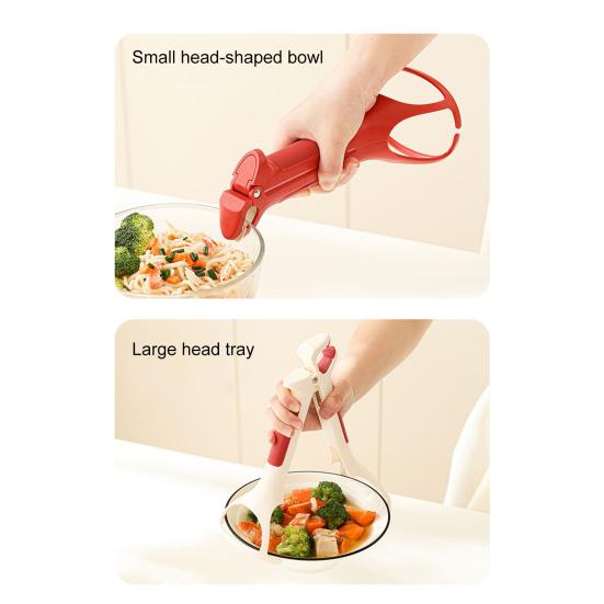 Anti-Scalding Clip Non-Slip Bowl Tongs Kitchen Gripper for Hot Bowls Baking Trays Plates Steamers