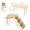 Wooden Hamster Cage Hideout Two Tier Platform House Compact Pet Habitat For Small Hamsters Home Display For Kids Birthday Gift