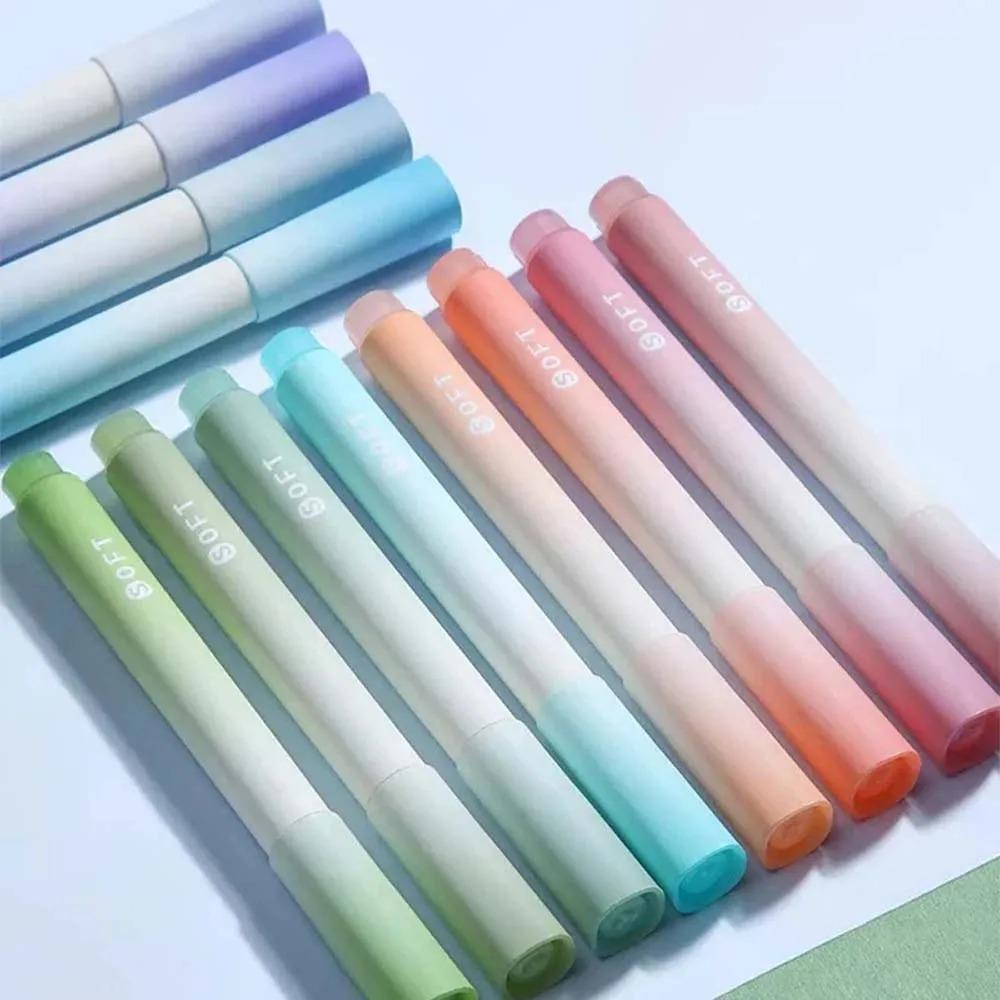 12 Stück Morandi-Farben Ästhetische Textmarker Bunte Marker Stifte zum Markieren von Bibelbuch, Kein Durchbluten und Schnelltrocknend