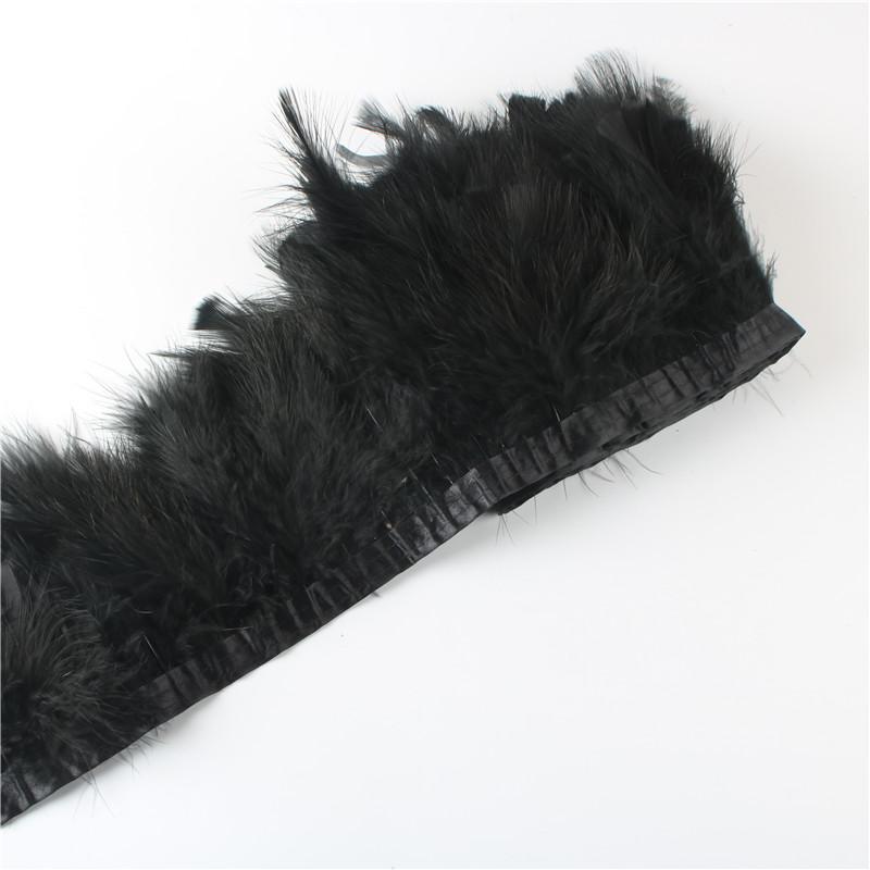 Feather2 Meter Fluffy Marabou Feathers Trim Fringe Wedding Dress Turkey Feather Ribbon Plumes Carnival Accessories Decorative Crafts