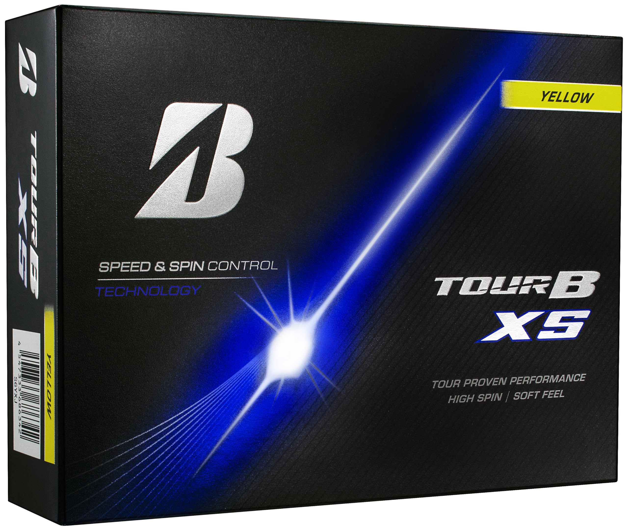 BRIDGESTONE TOUR B XS Golf 2026 Pack of S6YXJ Balls, Model, 12, Yellow,