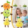23cm Interactive Musical Fruit Plush Toys Cute Fruit Shapes With Pleasant Music Soft Stuffed Animal Toy Unique Creative Gift