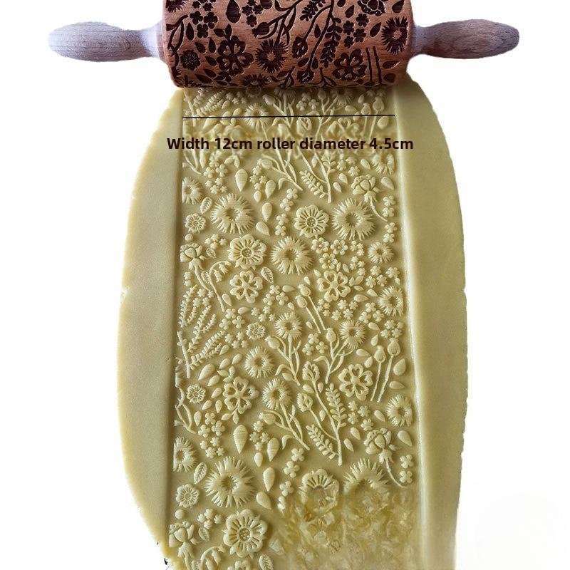 Baking Molds, Cartoon Animal Cookies, Printed Rolling Pins, DIY Handcrafted Tools, Embossing Sticks