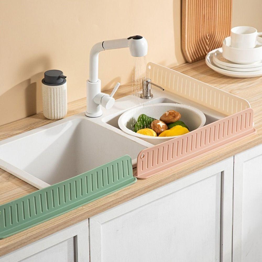 Silicone Water Baffle Splashproof Water Blocking Board Easy Cleaning Sink Splash Guard  Household