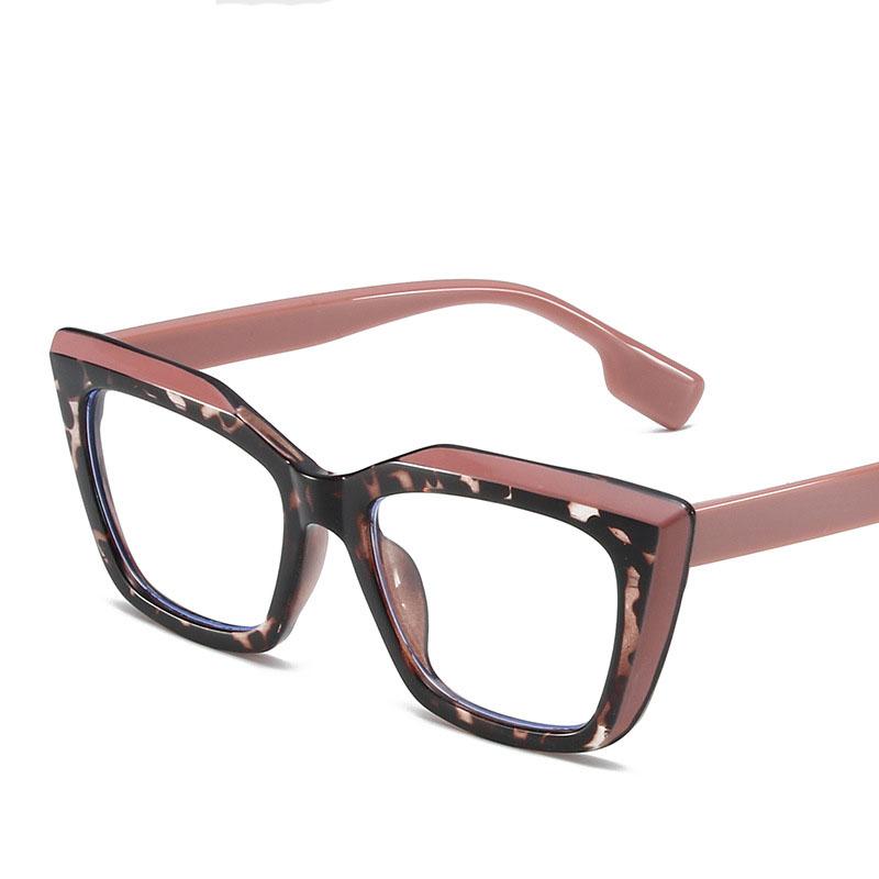 Classic Anti Blue Light Prescription Cat Eye Eyeglasses Ladies Luxury Designer Style Style Myopia Optical Glasses Double Color Spectacle Frame Frame
