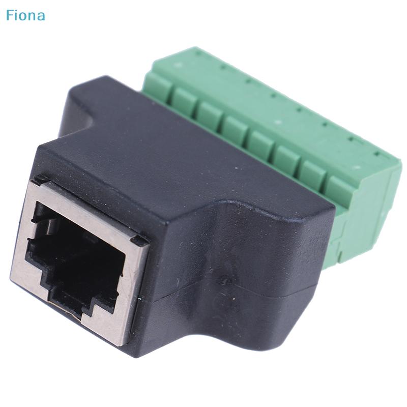 RJ45 to Terminal Block Adapter - 8Pin Screw Terminal Connector