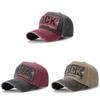 Distressed Style Casual Baseball Cap With Embroidered Alphabet For Outdoor Activities