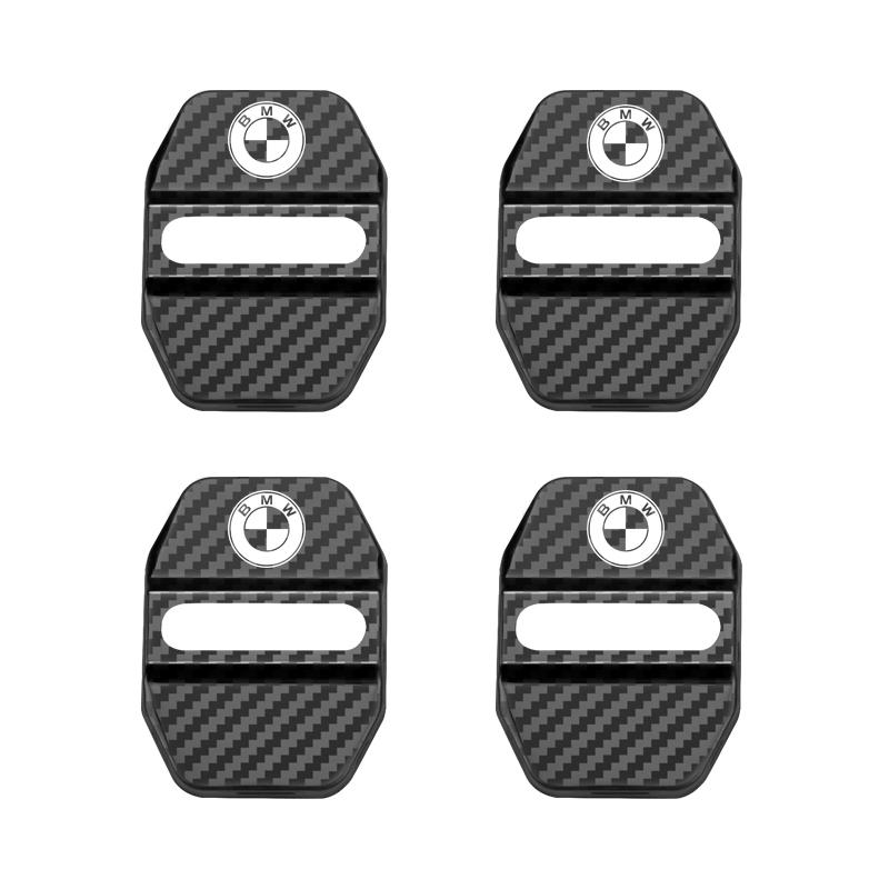 4pcs Slim Design Car Door Lock Cover Emblem Stainless Steel Protective Case Compact Exterior Decoration Auto Accessories For BMW npmk56