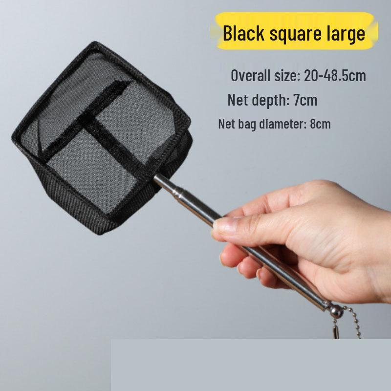 Small 3D Fish Scoop Net - Fine Mesh Handheld Net for Tropical Fish Tanks