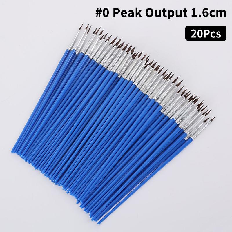 Artist Multifunction Brushes Set 20pcs Hook Line Pen Fine Detail for Watercolor Acrylic Oil Canvas Painting