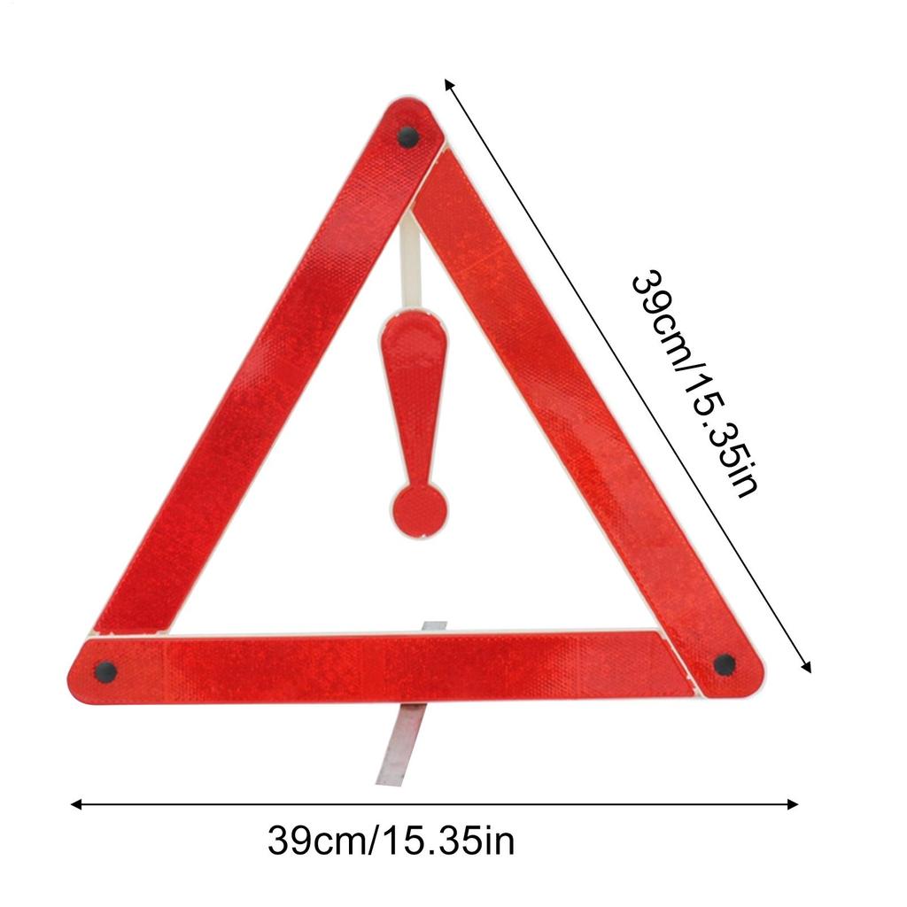 Reflective Triangles Roadside Foldable Warning Sign Road Triangles For Car Truck RV SUV Breakdown Dark Highway Moving Tow Fault