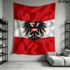 Republik Österreich Wandteppich Ästhetischer Wandbehang Bedruckter Stoffdecke Dekorative Wandteppiche für Schlafzimmer Wohnzimmer Heimdekoration