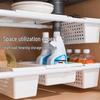 Japanese Under-Sink No-Drill Telescopic Storage Rack and Spice Organizer Basket