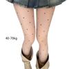 Elegant See Through Tights Stockings with Dots Patterned Aesthetic Multicolor Sheer Silk Pantyhose Hosiery for Women