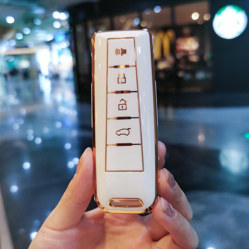 New TPU Car Key Case Cover Protect Shell Bag For Great Wall GWM WEY Coffee01 Coffee02 WEY-X WEY-S WEY-GT VV7 GT Auto Accessories