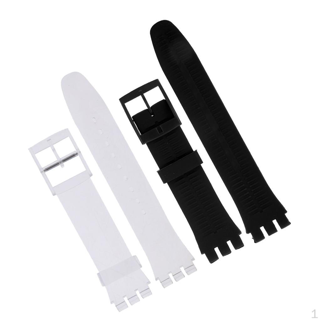 

2pcs Watch Bands 19mm Straps For Men Women Sports Wristband