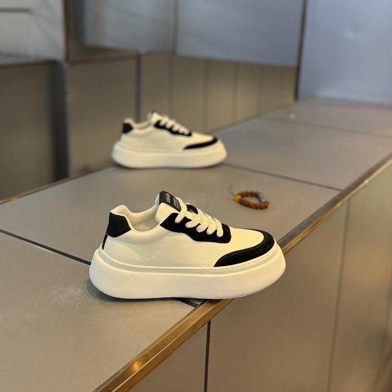 Casual trendy shoes daily lace-up platform low-top shoes autumn dnh