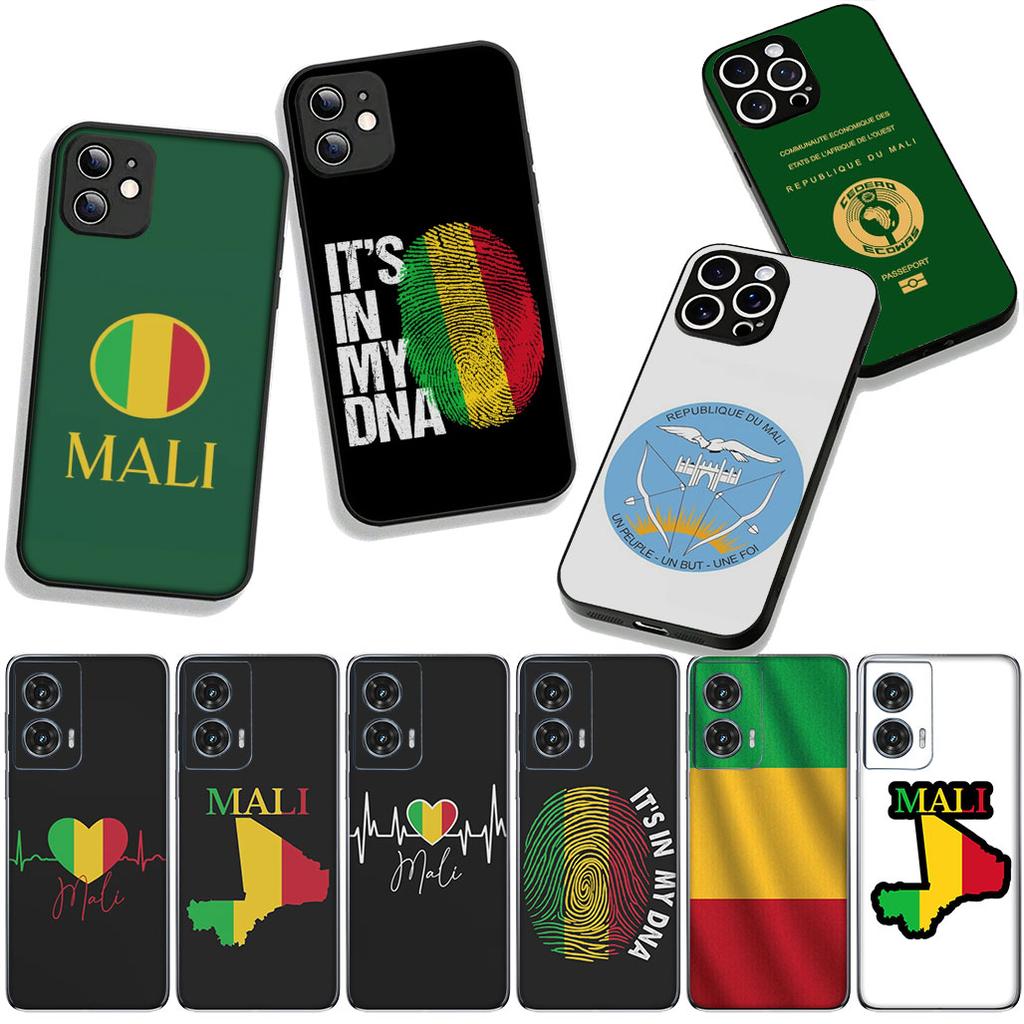 Phone Cover Mali Flag Map for Motorola Moto Edge 70 60 Fusion 40 NEO 20 Pro G Stylus G56 G96 G71 G73 G52 G41 G42 G50 G51 Case